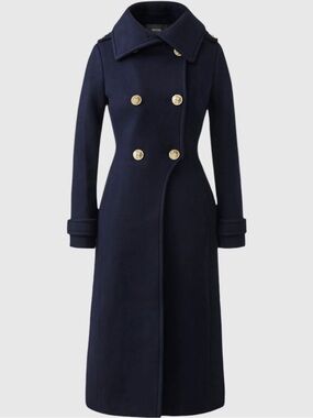 MACKAGE ELODIE NAVY M - BRAND NEW LADIES WOOL COAT